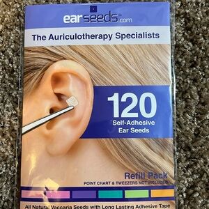 120 self adhesive ear seeds. Auriculotherapy.  New